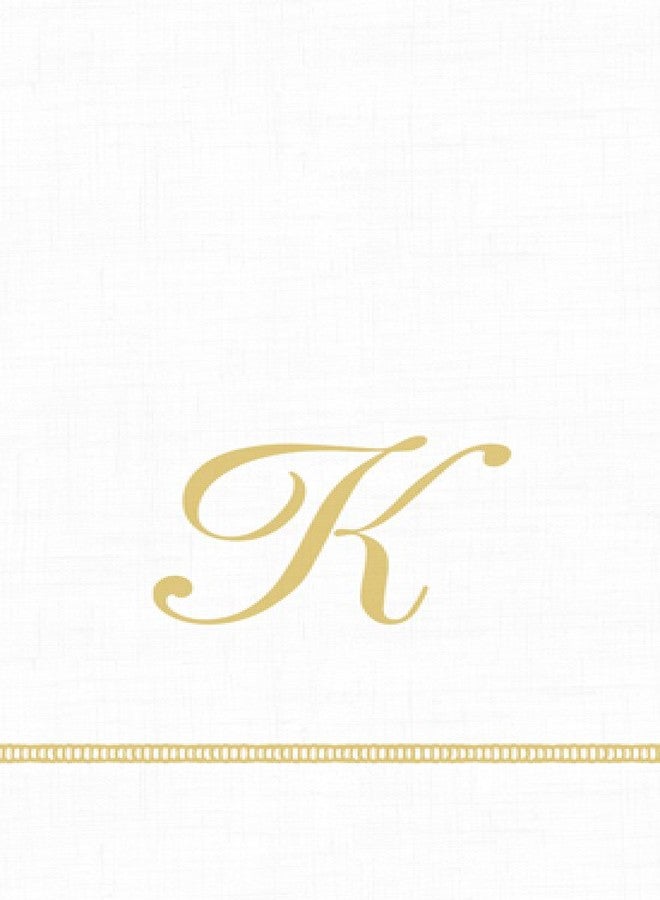 Entertaining with Caspari Monogram Initial K Paper Guest Napkins, Pack of 15